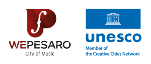 Logo Unesco città creativa per la musica Pesaro