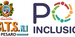 Logo del Comune di Pesaro, ATS n.1 e PON inclusione