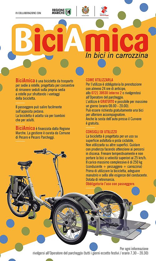 Comune di Pesaro : BiciAmica in bici in carrozzina!