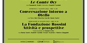 Incontri. Rossini Opera Festival 2022. Manifesto