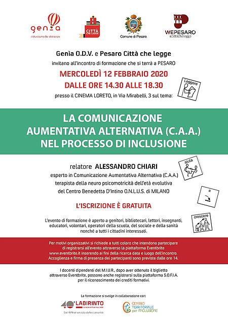 Comune Di Pesaro La Comunicazione Aumentativa Alternativa Caa Nel Processo Di Inclusione Pesaro Citta Che Legge