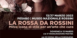 La Rossa da Rossini. Milva icona di stile per un’arte che cura. Manifesto