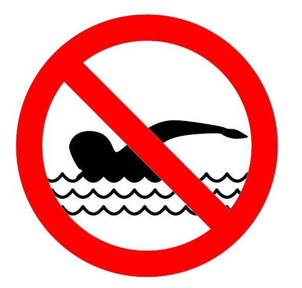 Logo divieto di balneazione