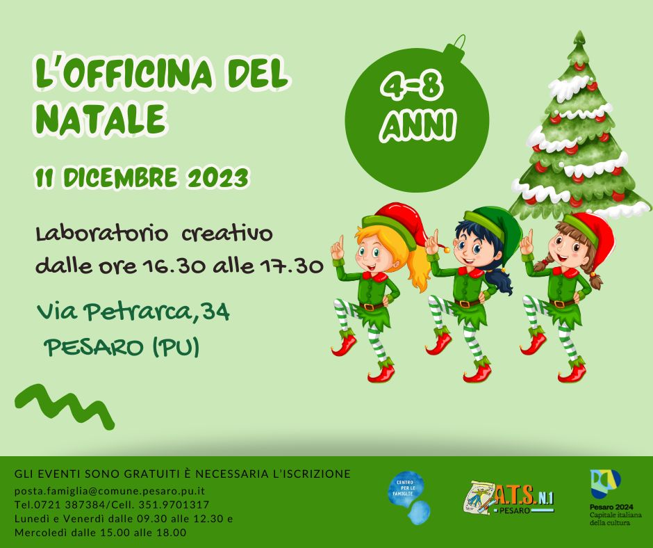 Locandina officina del Natale