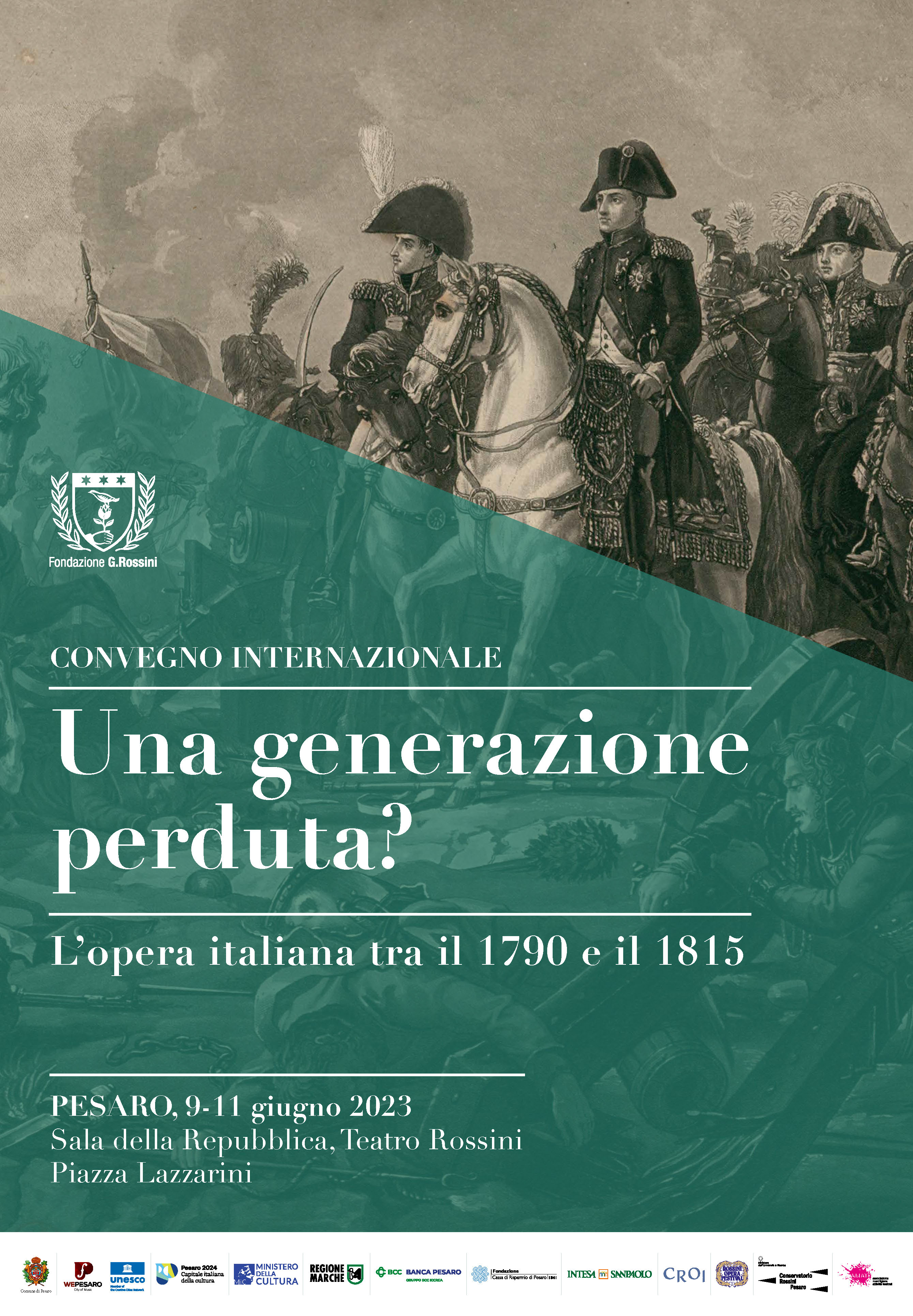 Una generazione perduta? L’opera italiana tra 1790 e 1815 Manifesto
