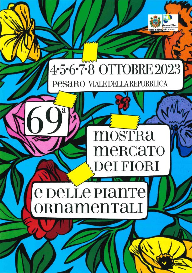Locandina mostra dei fiori 2023