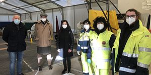 postazione per tamponi a scuola