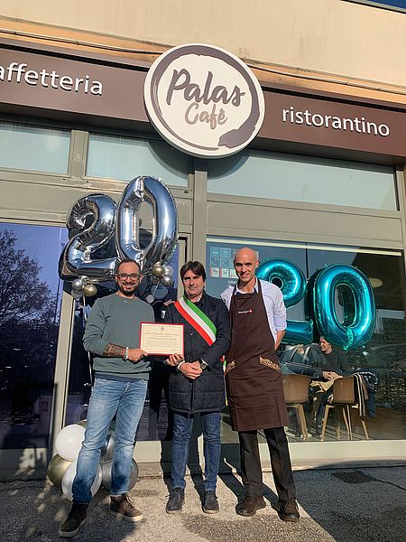 Biancani e titolari Palas Cafè