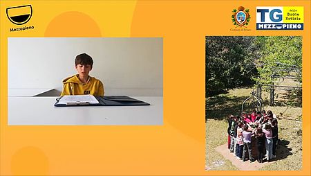 1 foto bambino che legge 2 foto bambini intorno a un pozzo