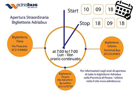 Apertura straordinaria biglietteria autobus