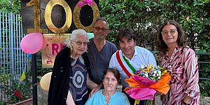 Biancani con Rita e la sua famiglia