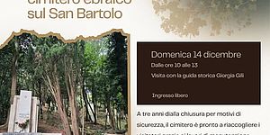 locandina della Riapertura (straordinaria) cinitero ebraico