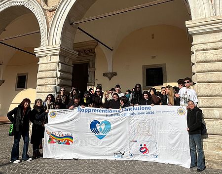 Biancani e Murgia con Ragazzi del Mengaroni
