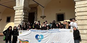 Biancani e Murgia con Ragazzi del Mengaroni