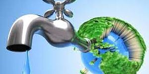 Rubinetto con mondo verde