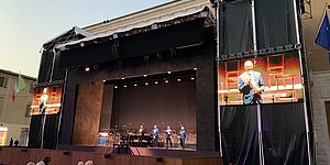 palco per il ROF in piazza del Popolo