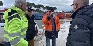 Belloni e altri del centro operativo comunale