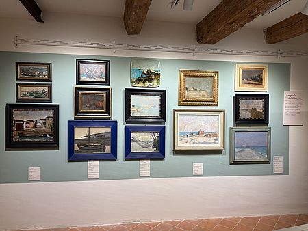 Allestimento mostra 'Dialoghi con il Novecento' Allestimento mostra 'Dialoghi con il Novecento'