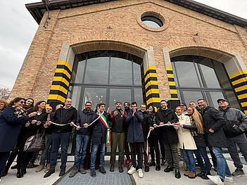 L'inaugurazione della Velostazione di Pesaro