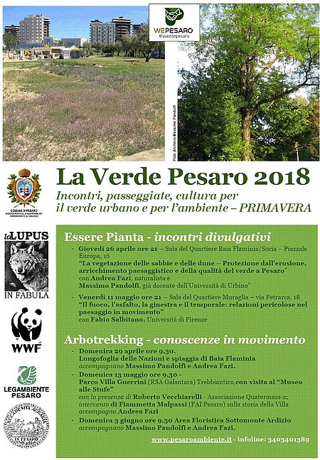 La Verde Pesaro programma primavera 2018
