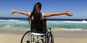 Disabile in spiaggia