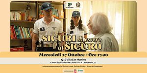 Carlo Pagnini con due agenti