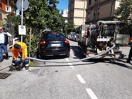 Pulizia delle caditoie