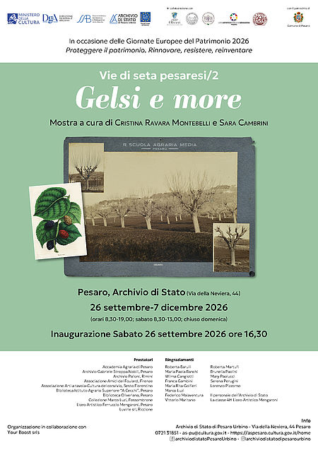 Vie di seta pesaresi/2. Gelsi e more Vie di seta pesaresi/2. Gelsi e more