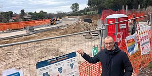 Ricci con dietro via Carloni