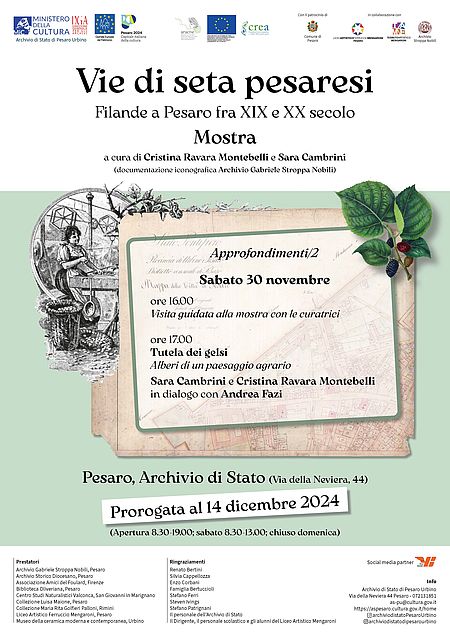 VIE DI SETA PESARESI. FILANDE A PESARO FRA XIX E XX SECOLO