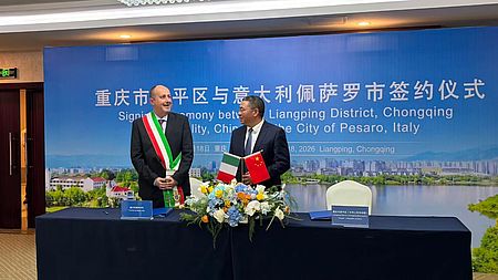 Pesaro due volte protagonista in Cina; Vimini: «Ruolo Unesco ed effetto Capitale della cultura aprono nuove prospettive di cooperazione verso il 2027» Vimini Liamgping