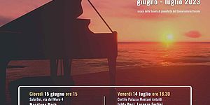 Rassegna pianistica estiva 2023. Locandina
