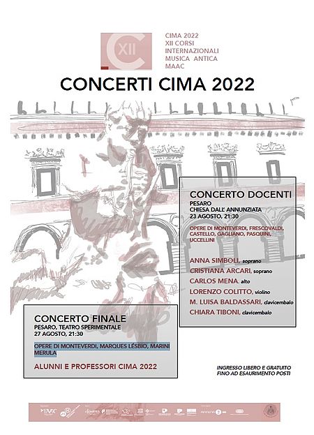 Concerti gratuiti di CIMA, la masterclass internazionale di musica antica in corso a Pesaro