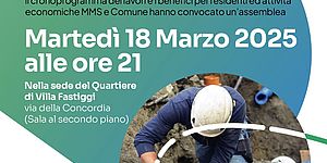 Locandina Assemblea rete idrica 18 marzo 2025 a Villa Fastiggi