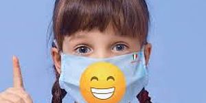 bimba con mascherina