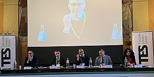 Ricci sul palco del convegno della transizione digitale