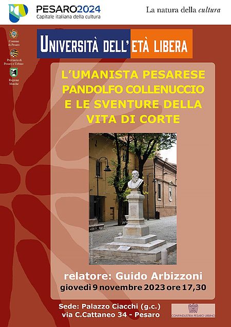 Locandina del convegno su Collenuccio