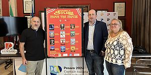 Ortolani Vimini Bracco con il manifesto dell'einiziativa