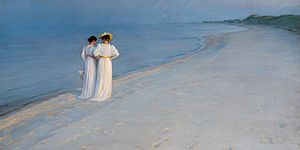 Michael Ancher: Will he round the point?. Ca. 1880. Art Museums of Skagen