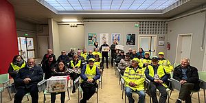 Nonni vigili con Ricci Murgia Belloni e Paola Girelli