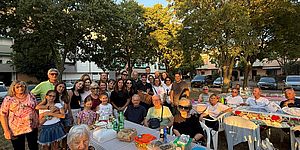 Foto di gruppo cena