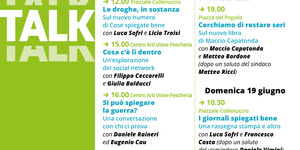 Talk programma del 19-19 giugno