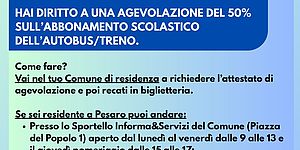 Depliant esplicativo agevolazione TPL studenti