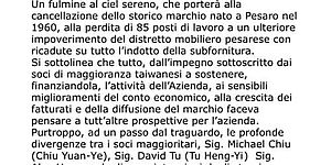 Berloni, Ricci coinvolge il governo: «Fermare l’iter della liquidazione»
