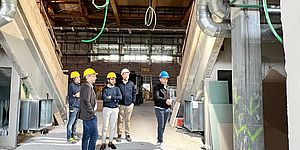 Il sopralluogo al futuro Auditorium Scavolini di Pesaro