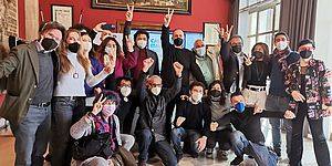 Vimini con il gruppo di lavoro a "Capitale della cultura 2024" in sala Rossa