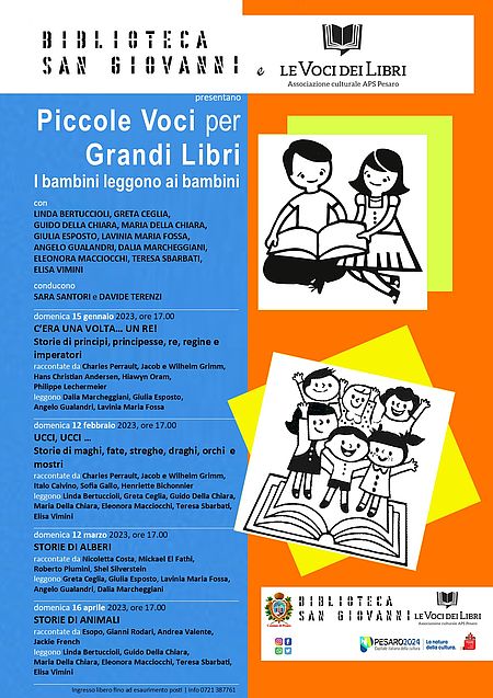 Piccole Voci Per Grandi Libri. Locandina