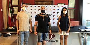 Assessore Della Dora con associazione Asd Wild Boars PS