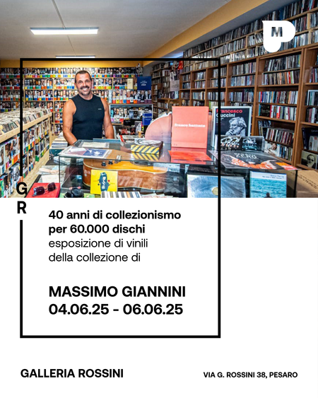 I vinili di Massimo Giannini alla Galleria Rossini
