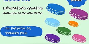 Locandina laboratorio Cascata di tappi
